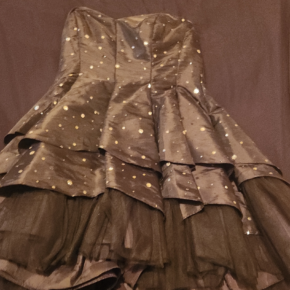 Elegant Black and Silver Kids Dress-Juniors